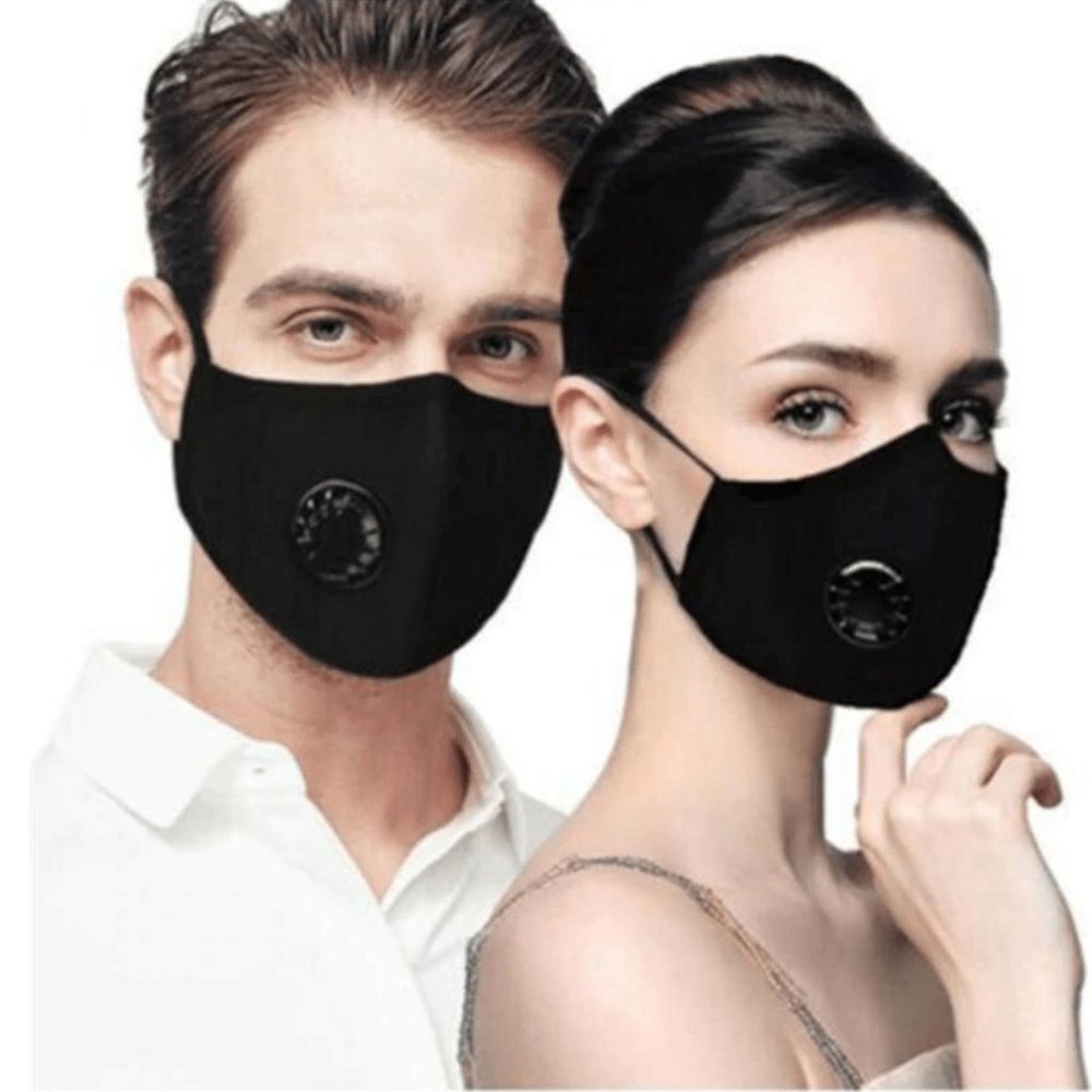 Fashion Mouth Cover Washable Reusable Black - Blue